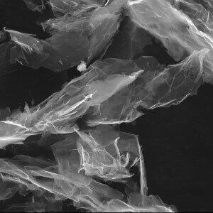 O+ Functionalized Graphene Nanoplatelets SEM image